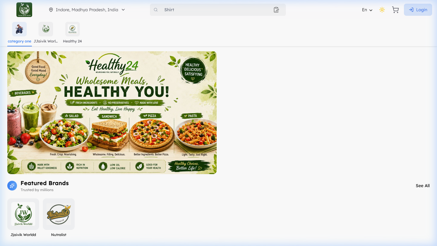karom.in – Healthy Food Marketplace